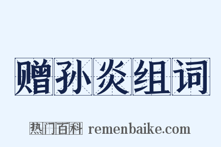 赠孙炎组词是什么意思的图片